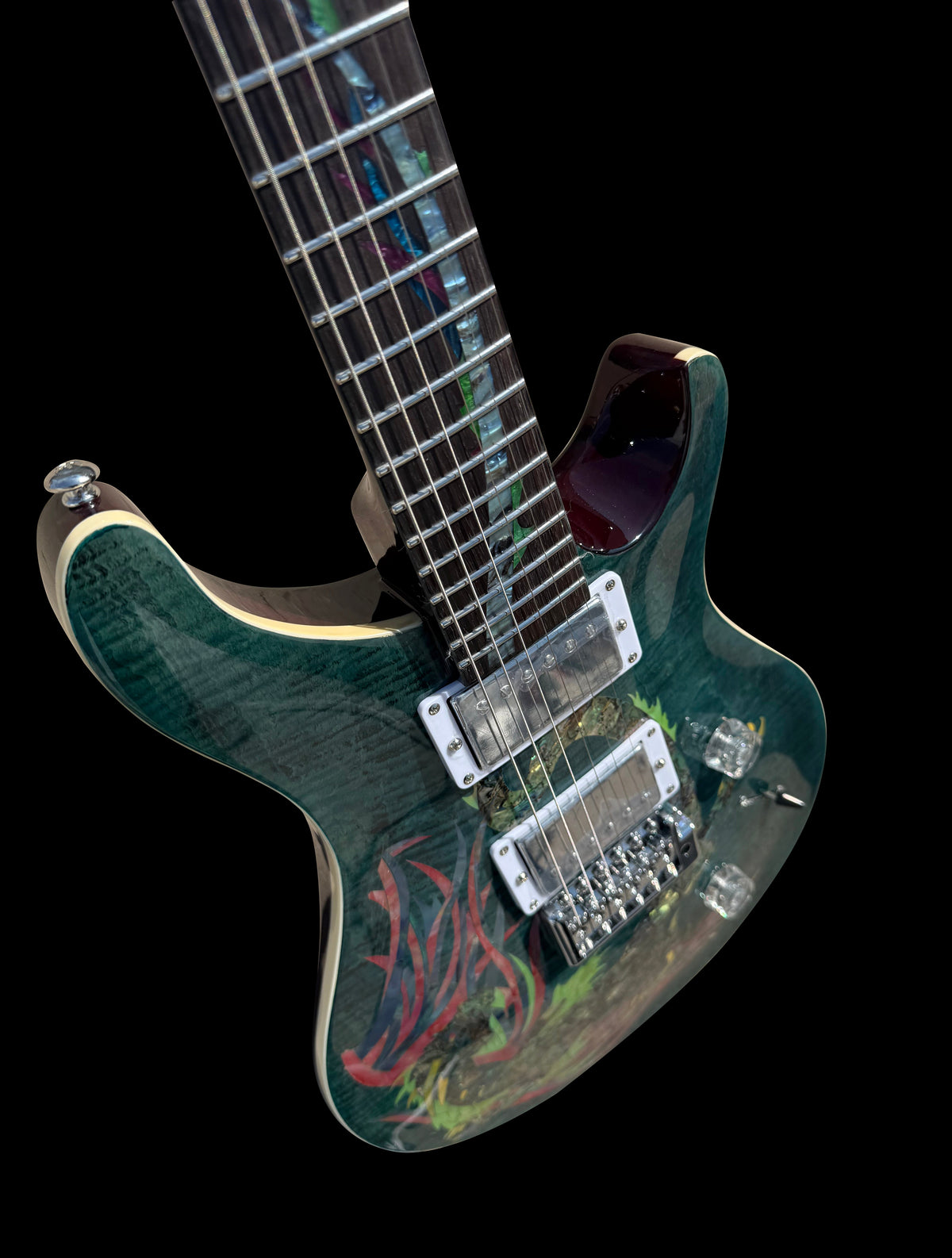 New Firefly FFPR Electric Guitar (Transparent Blue Color )