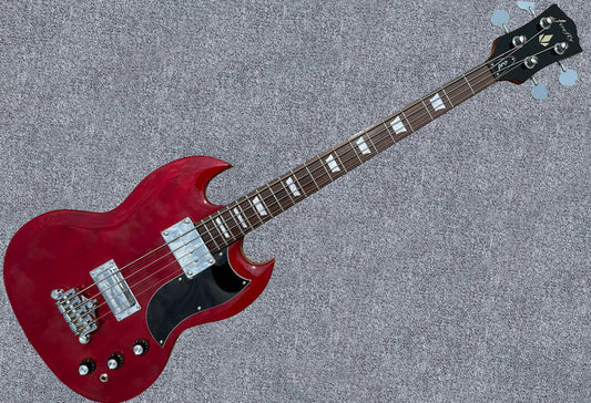 Firefly FFLGS Electric Bass in Transparent Red: A Bold Starter That Turns Heads