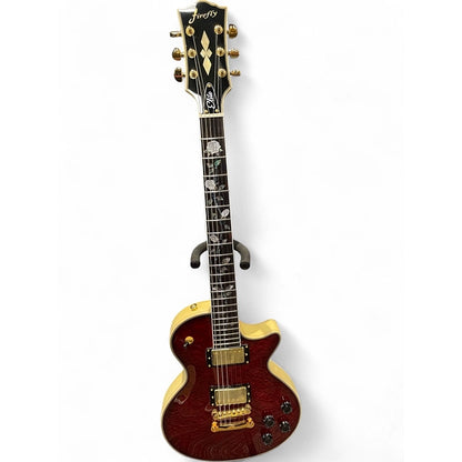 Firefly LP STYLE RED QUILT Solid Body Electric Guitar