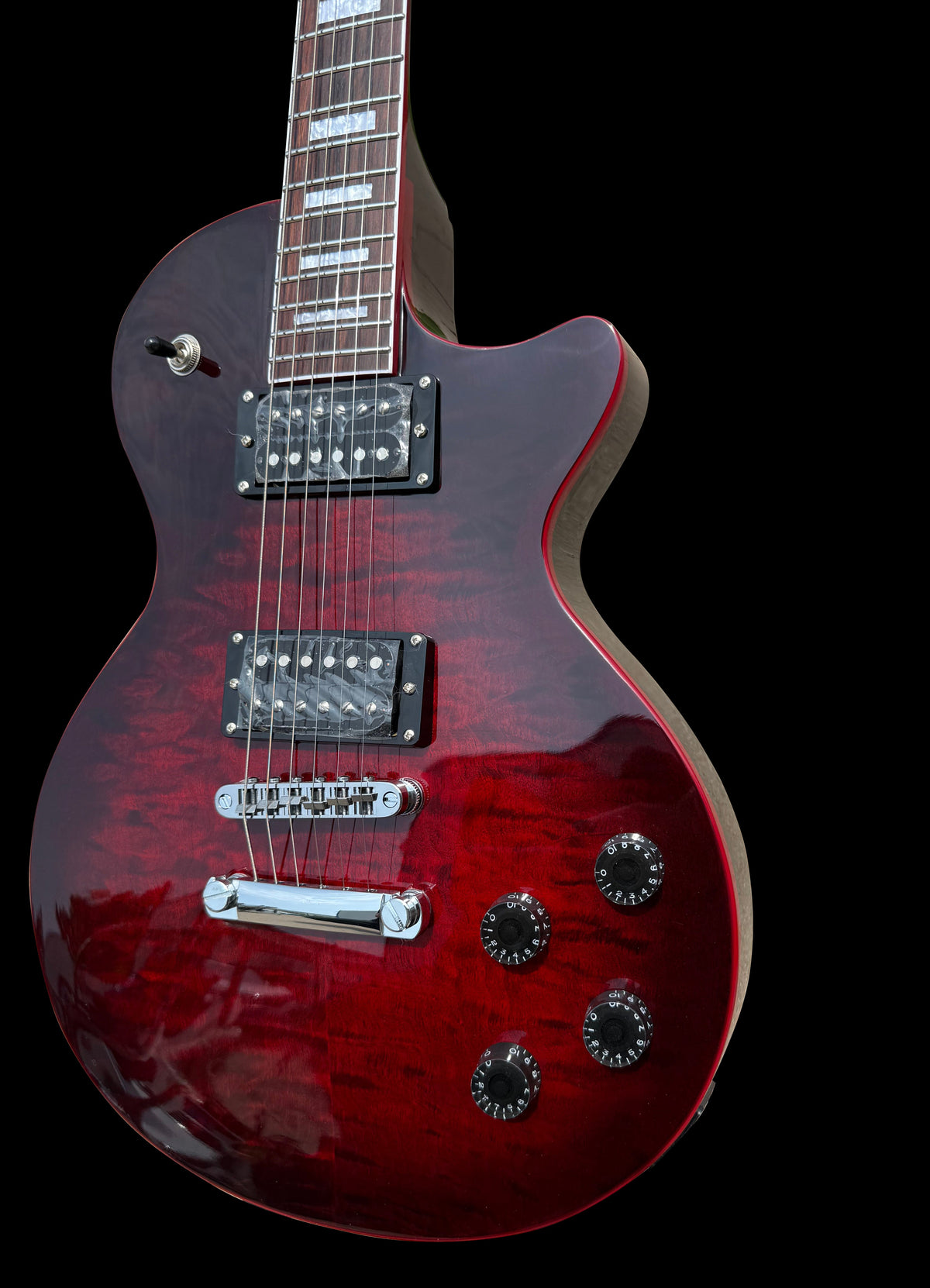 New Firefly FFSP Electric Guitar (Quilted maple Red Burst Color)