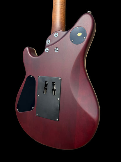 Firefly FFMN Electric guitar With Flamed Maple Top Floyd Rose Tremolo (Green Burst Color)