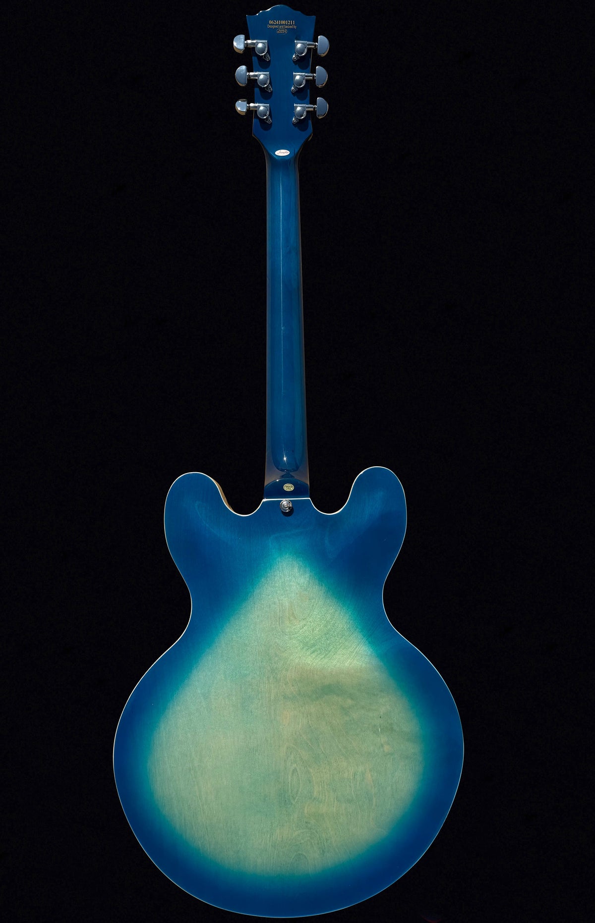 Firefly FF338PRO Full Size Semi Hollow body Electric Guitar （Transparent Blue )