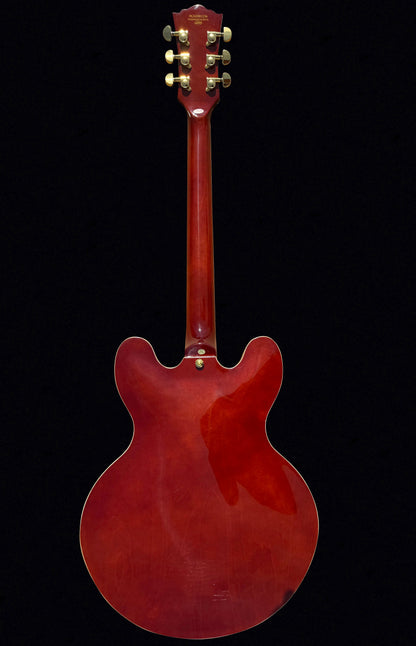 Firefly FF338PRO Full Size Semi Hollow body Electric Guitar （Red Burl Color)