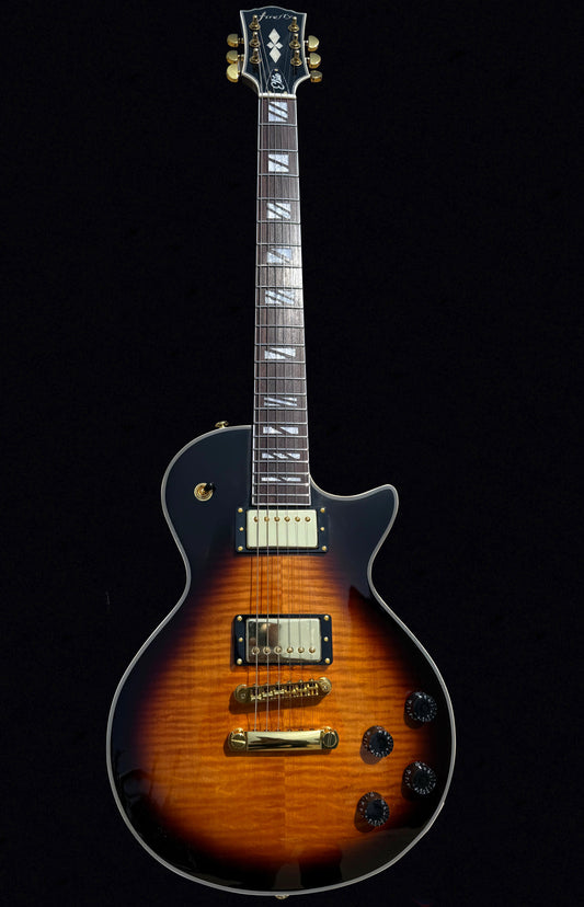 New Firefly FFSP Semi Hollow Body Electric Guitar Vintage (Sunburst Color)