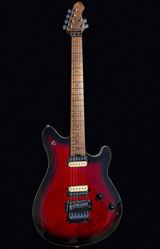 Firefly FFMN Electric guitar With Flamed Maple Top Floyd Rose Tremolo (Transparent Red Color)