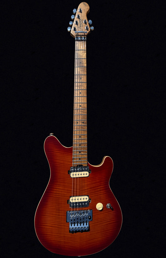 Firefly FFMN Electric guitar With Flamed Maple Top Floyd Rose Tremolo (Brown Color)