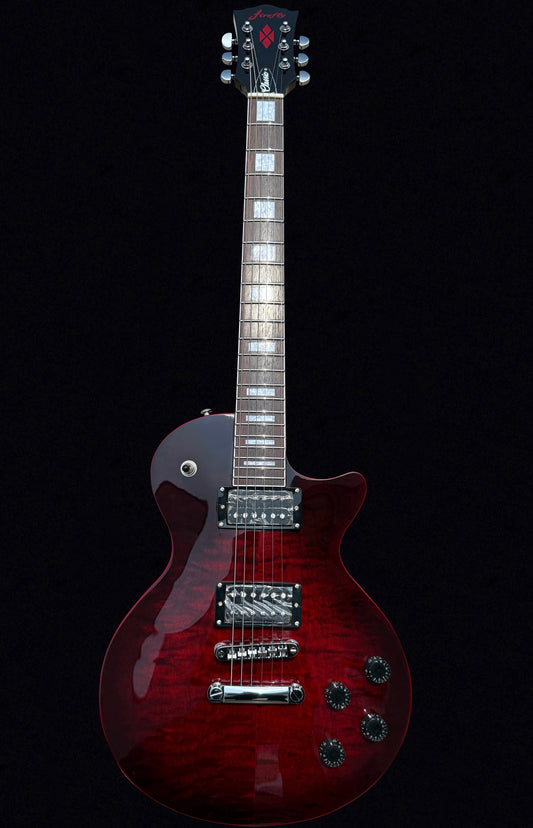 New Firefly FFSP Electric Guitar (Quilted maple Red Burst Color)