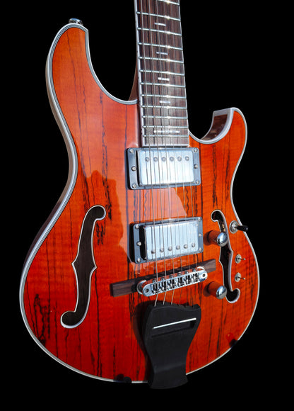NEW Pegasus Spalted Maple Electric Guitar (Transparent Brown Color)