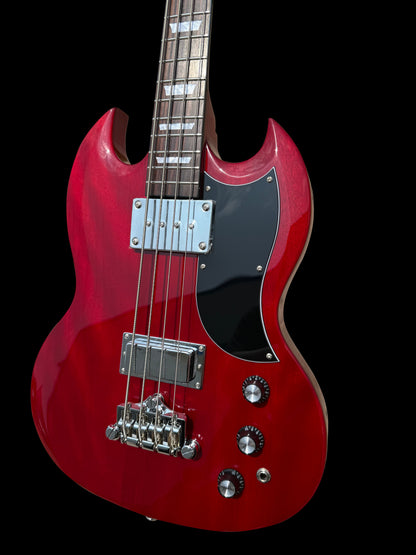 New Firefly FFLGS ELECTRIC GUITARS BASS (Transparent Red Color)