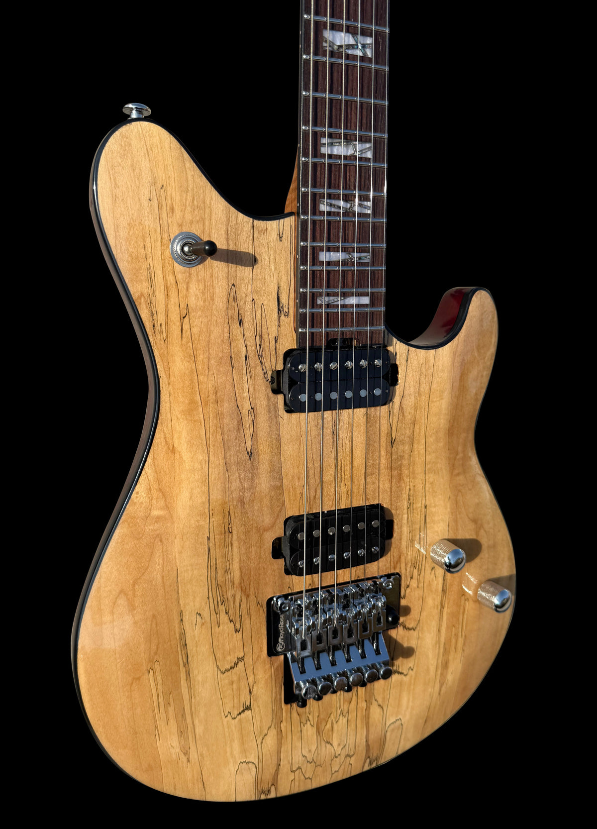 Firefly FFMN Electric Guitar With Spalted Maple Top (Nature Color)