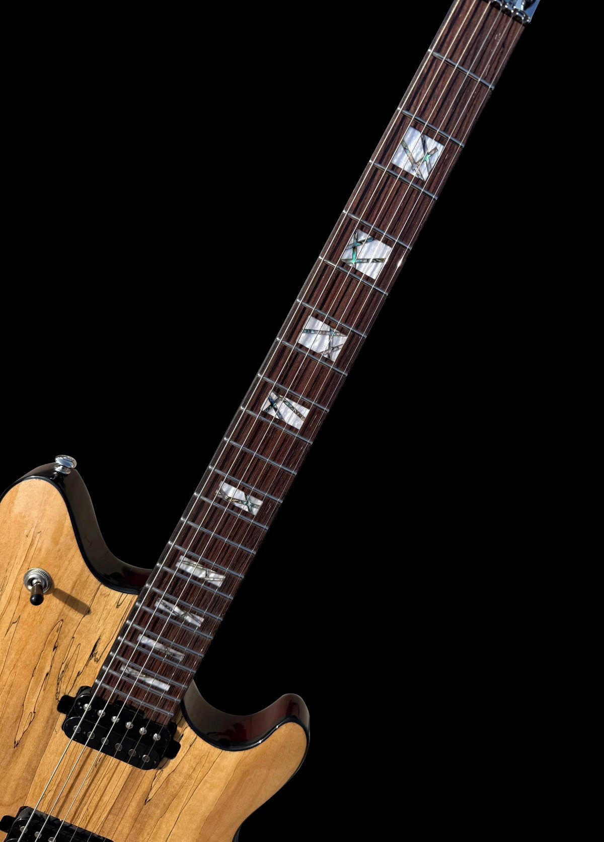 Firefly FFMN Electric Guitar With Spalted Maple Top (Nature Color)