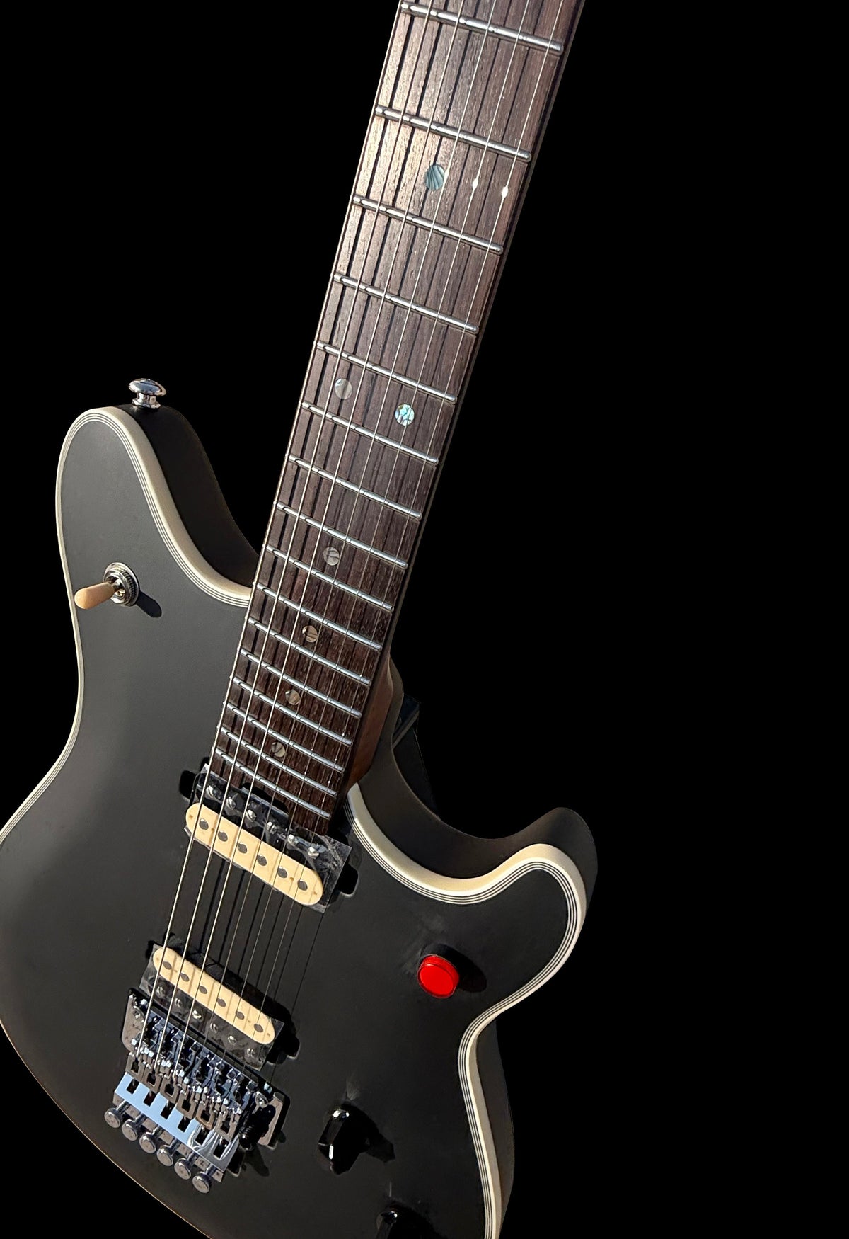Firefly FFMN Electric Guitar With Flamed Maple Top Floyd Rose Tremolo (Matte Black Color)