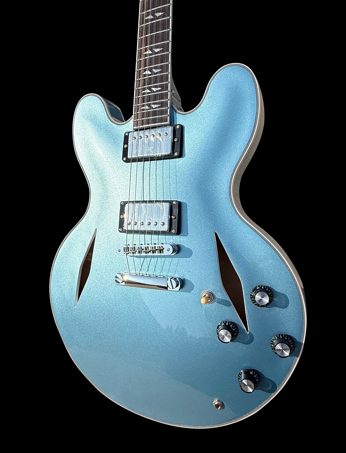 Firefly FF338PRO Full Size Semi Hollow body Electric Guitar (Metallic Blue Color)