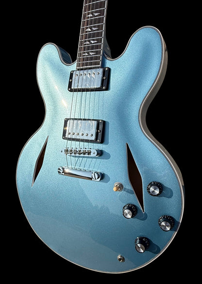 Firefly FF338PRO Full Size Semi Hollow body Electric Guitar (Metallic Blue Color)