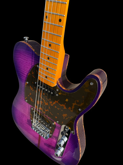 NEW FFTL Mad Cat ELECTRIC GUITARS ( Transparent Purple Color )