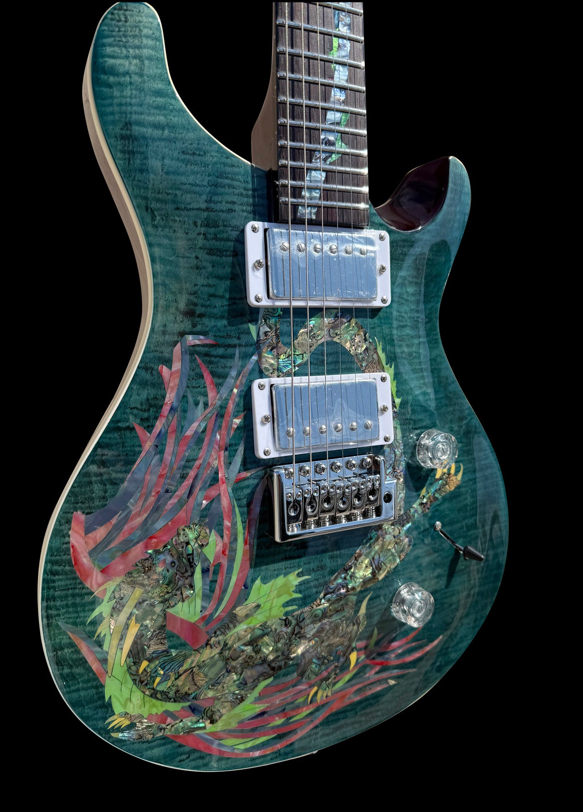 New Firefly FFPR Electric Guitar (Transparent Blue Color )