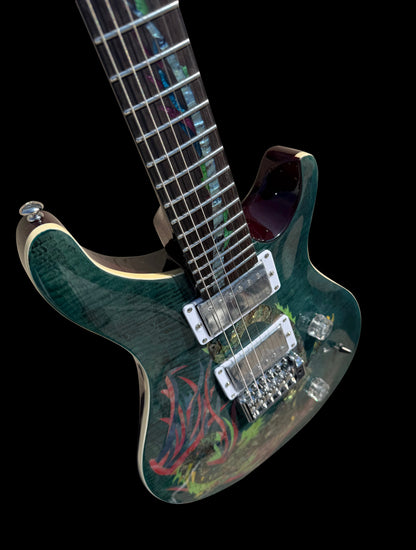 New Firefly FFPR Electric Guitar (Transparent Blue Color )