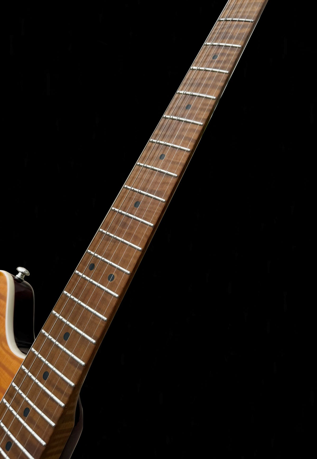 Firefly FFMN Electric guitar With Flamed Maple Top Floyd Rose Tremolo (Transparent Yellow Color)